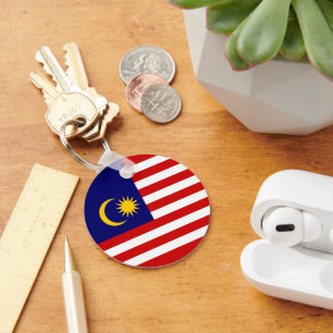Malaysia-Flagge Schlüsselanhänger