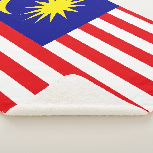 Malaysia-Flagge Sherpadecke (3/4)