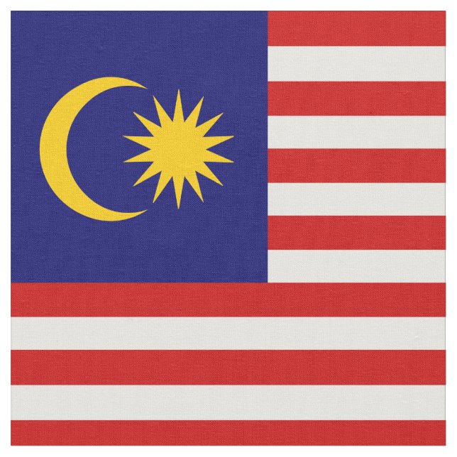 Malaysia-Flagge Stoff (Nahaufnahme)