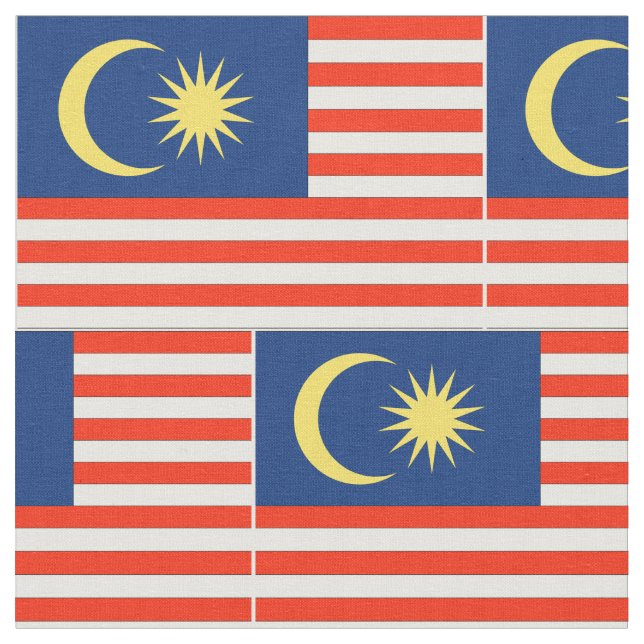 Malaysia-Flagge Stoff (Nahaufnahme)