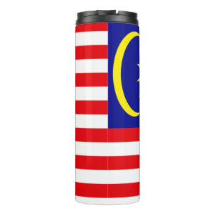 Malaysia-Flagge Thermosbecher
