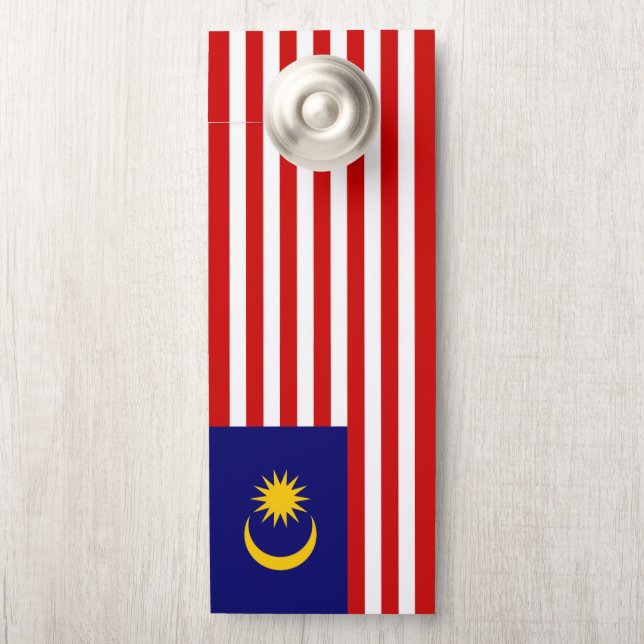 Malaysia-Flagge Türanhänger (Auf Knauf)