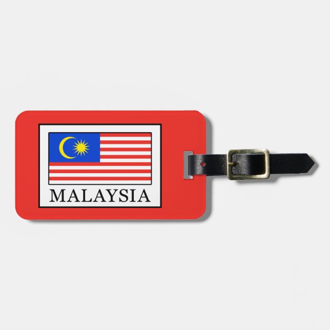 Malaysia Gepäckanhänger (Vorderseite horizontal)