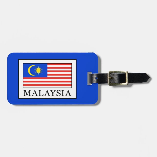 Malaysia Gepäckanhänger (Vorderseite horizontal)