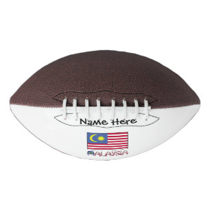 Malaysia Malaysische Flagge Schwarz Personalisieru Football