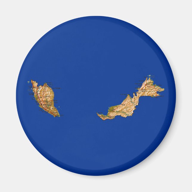 Malaysia Map Magnet (Vorne)
