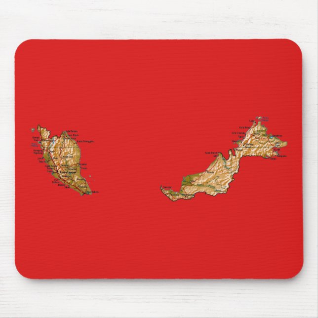 Malaysia Map Mousepad (Vorne)