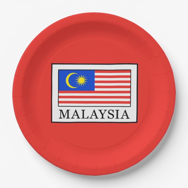 Malaysia Pappteller (Vorderseite)