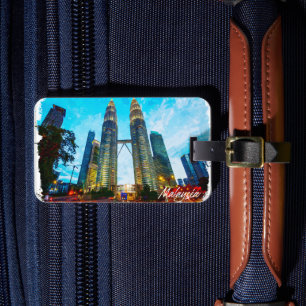 Malaysia Petronas Tower Skyline Gepäckanhänger