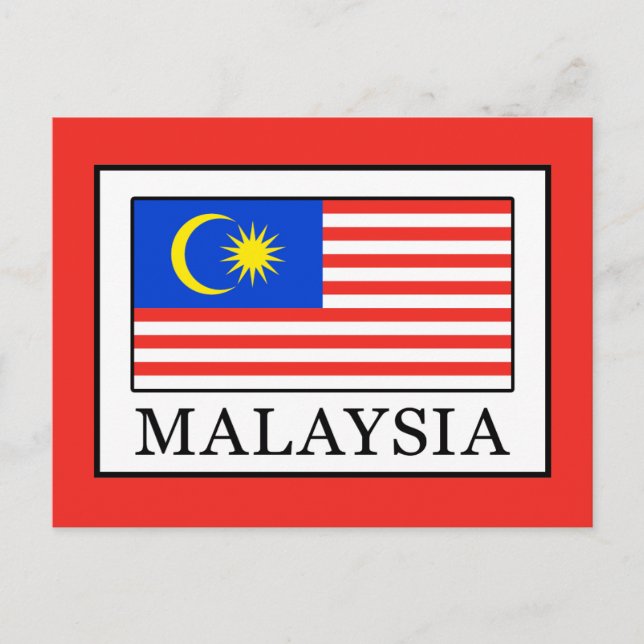 Malaysia Postkarte (Vorderseite)