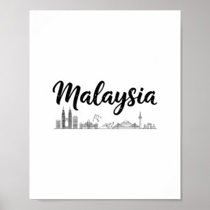 Malaysia-Skyline-Reise-Urlaub-Outfits Poster