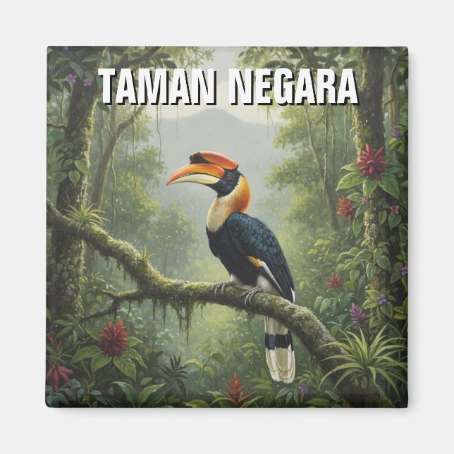 Malaysia Taman Negara Hornbill Magnet (Vorne)