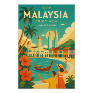 Malaysia – Truly Asia Sommer Edition Poster