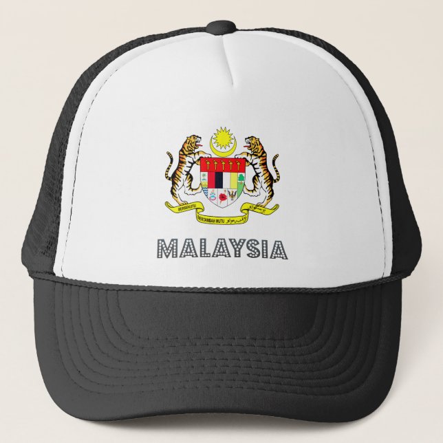 Malaysia-Wappen Truckerkappe (Vorderseite)