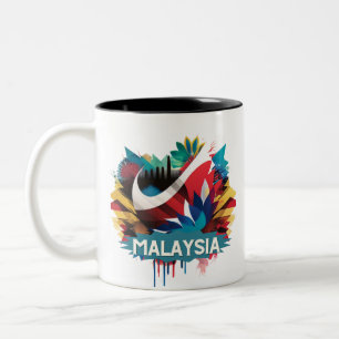 Malaysia Zweifarbige Tasse