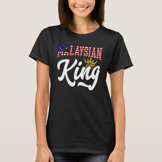 Malaysian King Malaysia Malaysian Malaysia Flag_1 T-Shirt (Vorderseite)