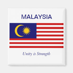 Malaysianische Flagge Magnet