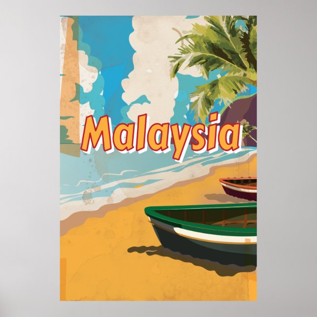 Malaysias Beach Urlaubspenster Poster (Vorne)