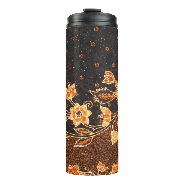 Malaysisch-indonesische Batik Art Beauty Thermosbecher (Vorderseite)