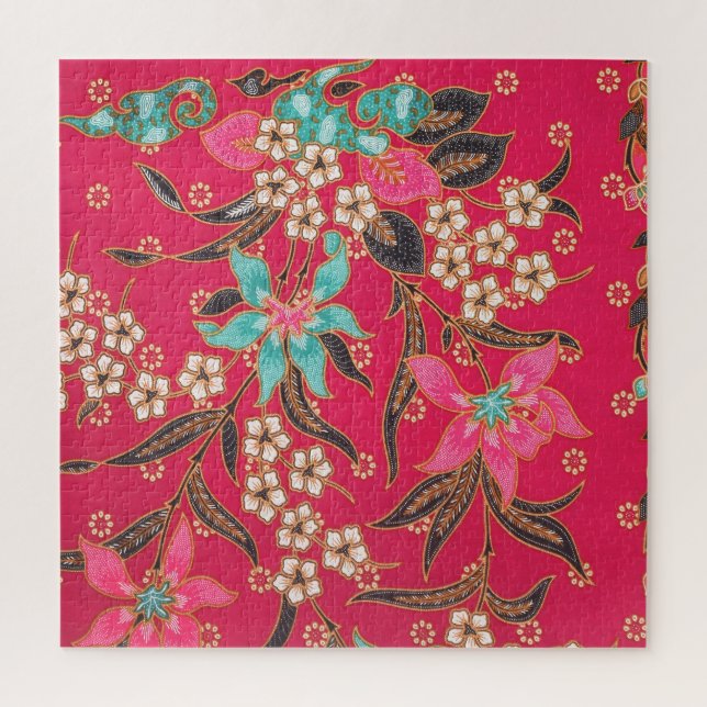 Malaysisch-indonesische Batik Art Pattern Puzzle (Vertikal)