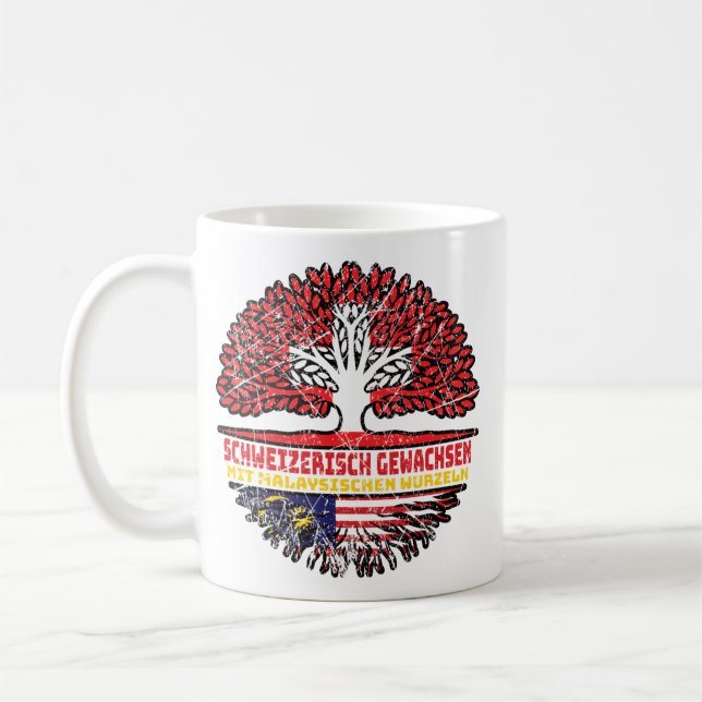 Malaysisch Schweizer Schweiz Baum Wurzel Kaffeetasse (Links)
