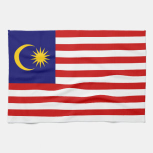 Malaysische Flagge Geschirrtuch