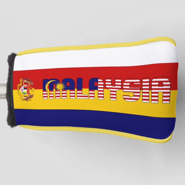 malaysische Flagge Gorgetic Patriotic Golf Headcover (Vorderseite)