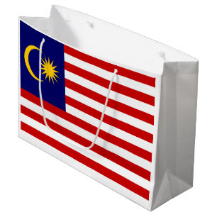 Malaysische Flagge Große Geschenktüte