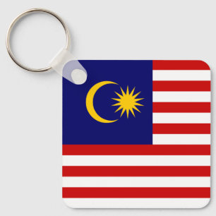 Malaysische Flagge Schlüsselanhänger