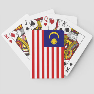 Malaysische Flagge Spielkarten