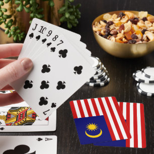 Malaysische Flagge Spielkarten