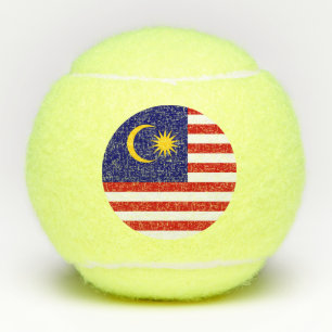 Malaysische Flagge Tennisbälle