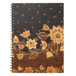 Malaysische indonesische Batik-Kunst-Schönheit Notizblock