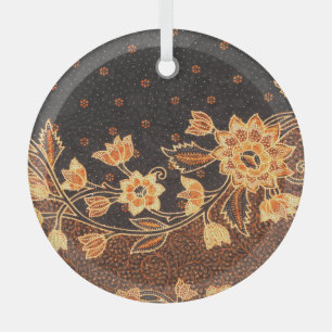 Malaysische indonesische Batik-Kunst-Schönheit Ornament Aus Glas