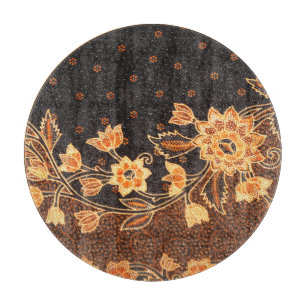 Malaysische indonesische Batik-Kunst-Schönheit Schneidebrett