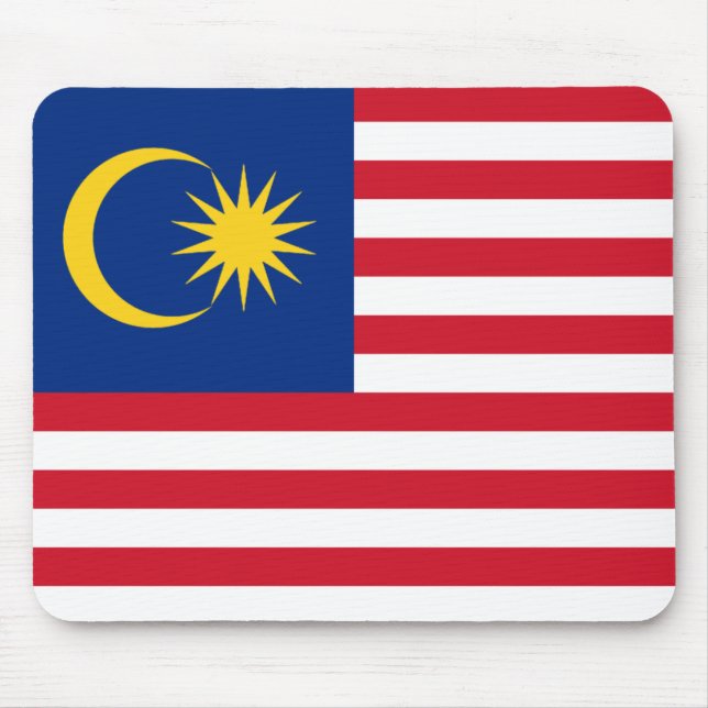 Malaysischer Flaggenmousepad Mousepad (Vorne)