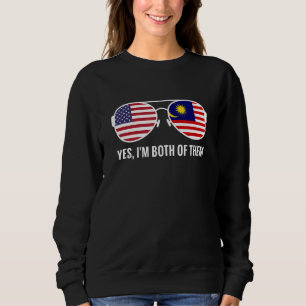 Malaysischer Flaggenstaat-Sonnenbrille Malaysische Sweatshirt