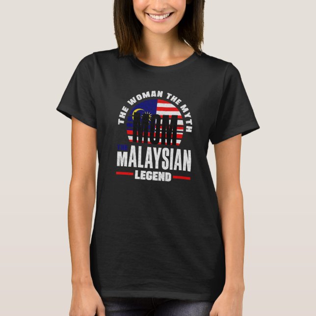 Malaysischer Tag der Flaggenmütter T-Shirt (Vorderseite)