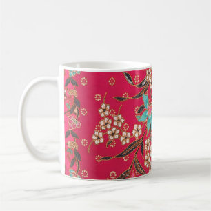 Malaysisches indonesisches Batik-Kunstmuster Kaffeetasse