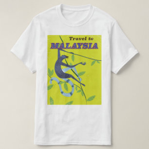 Malaysisches Reiseposter im Vintage-Stil T-Shirt