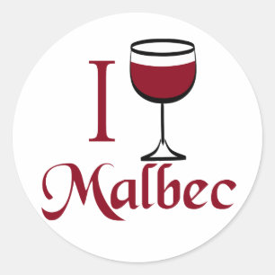Malbec Wine Lover Geschenke Runder Aufkleber