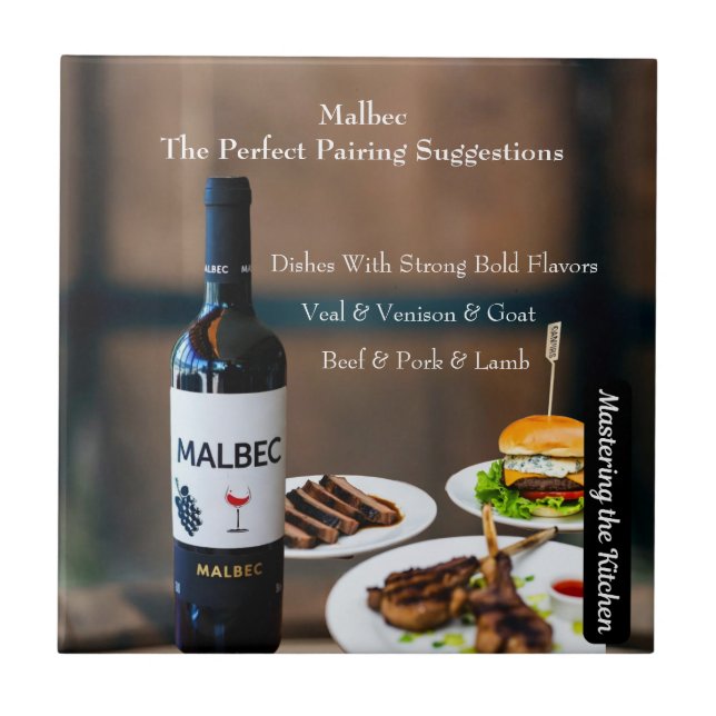 Malbec Wine Pairing Guide/Mastering the Kitchen Fliese (Vorderseite)