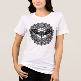 Malbuch Fledermaus Mandala Tri-Blend Shirt