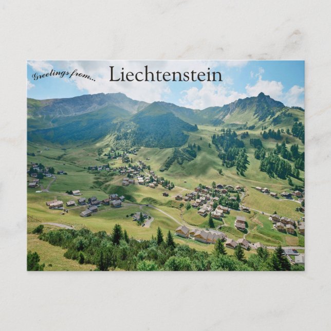Malbun Liechtenstein Postkarte (Vorderseite)