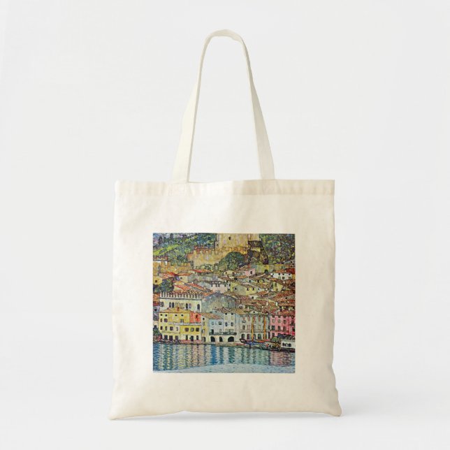 Malcena beim Gardasee durch Gustav Klimt Tragetasche (Vorne)