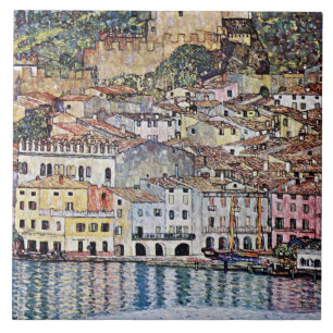 Malcesine am Gardasee, Gustav Klimt Fliese