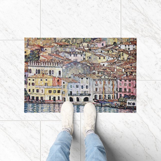 Malcesine am Gardasee, Gustav Klimt Fußmatte (Indoor)