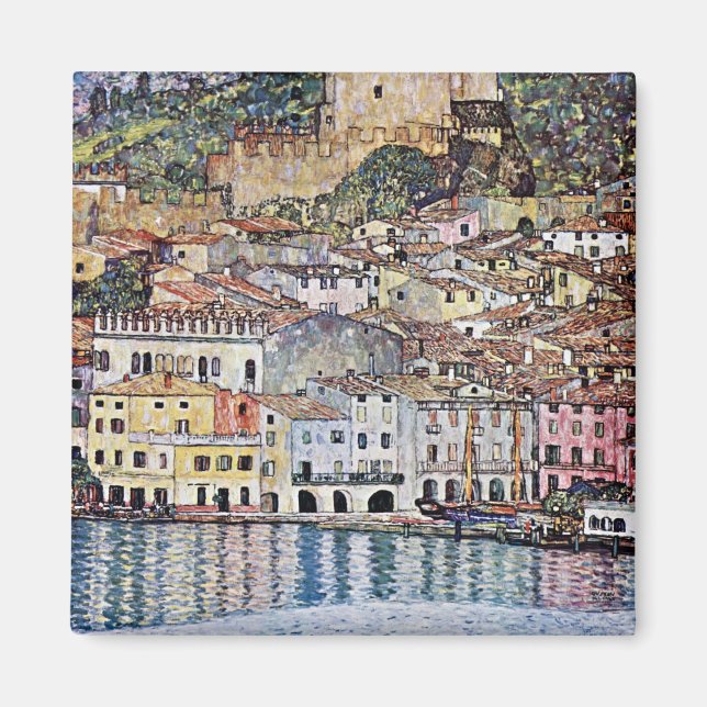 Malcesine am Gardasee, Gustav Klimt Magnet (Vorne)