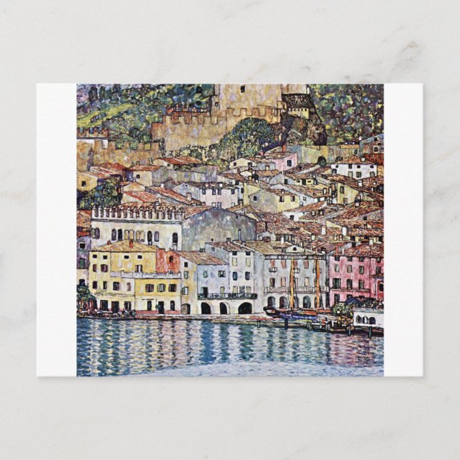 Malcesine am Gardasee, Gustav Klimt Postkarte (Vorderseite)
