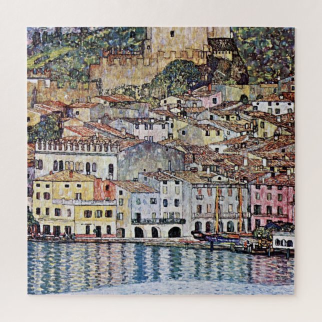 Malcesine am Gardasee, Gustav Klimt Puzzle (Vertikal)